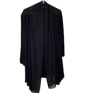 Alyx black cardigan with sheer front. Rayon material. Size 1X